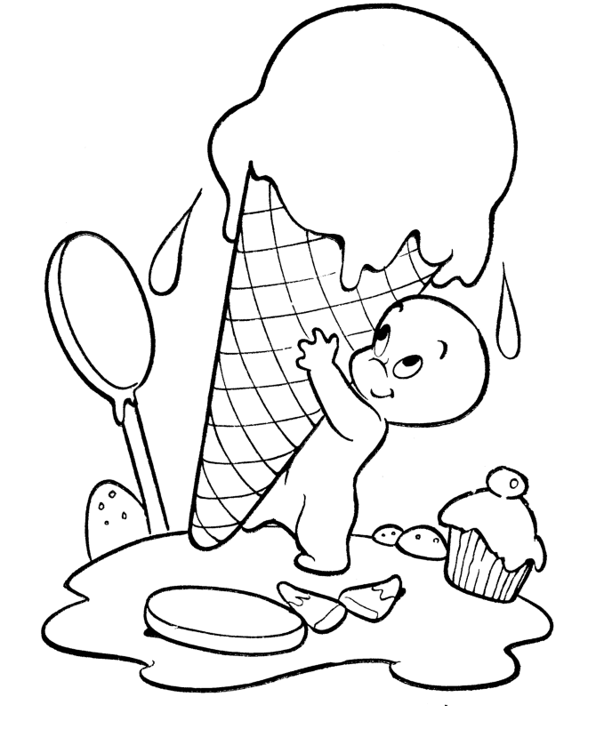 Ice Cream Coloring Pages For Kids - Coloring Home