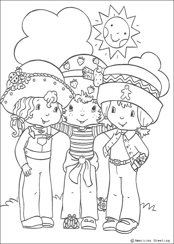 STRAWBERRY SHORTCAKE coloring pages - Jammin with Cherry Jam 
