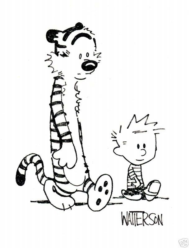 Calvin And Hobbs Free Coloring Pages