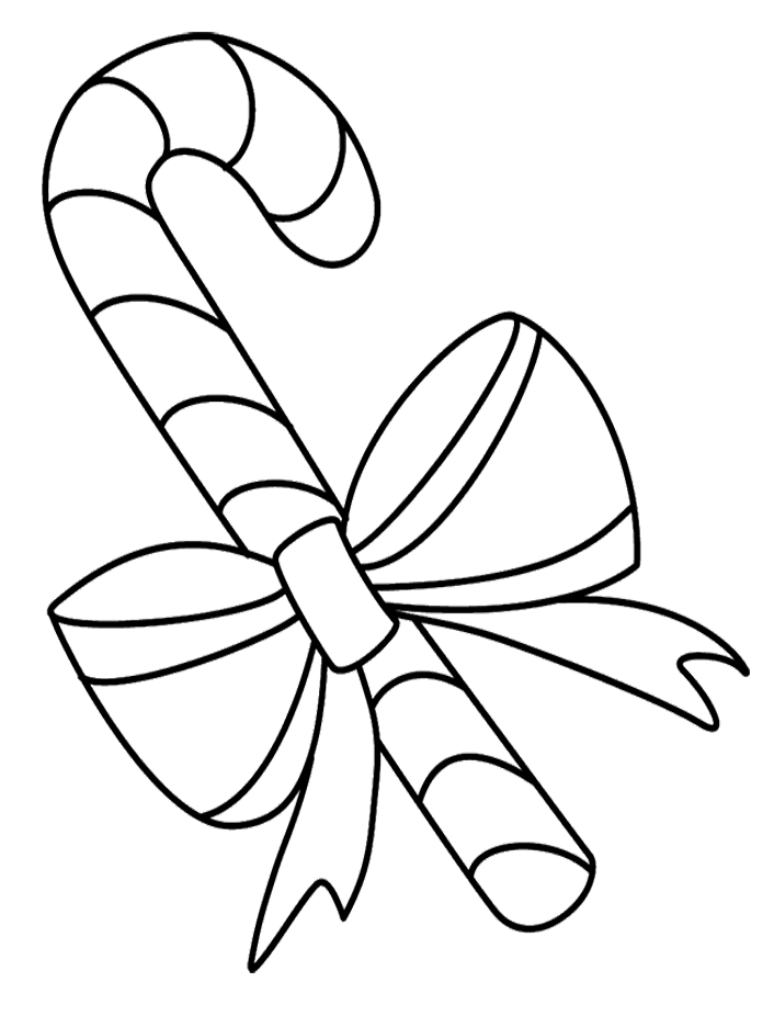 Pictures Candy Cane Coloring Pages - Christmas Coloring Pages 