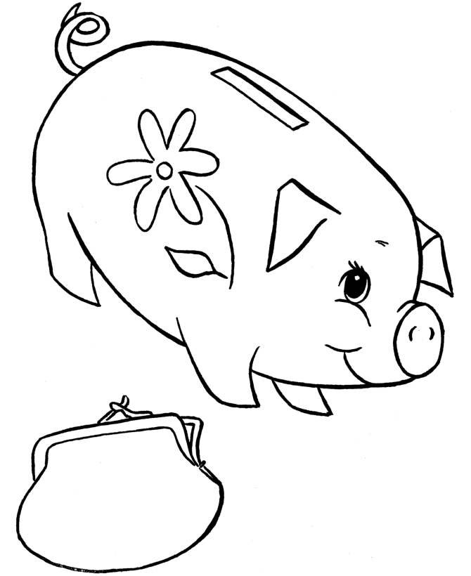 kids coloring pages printable easter candy piggy bank