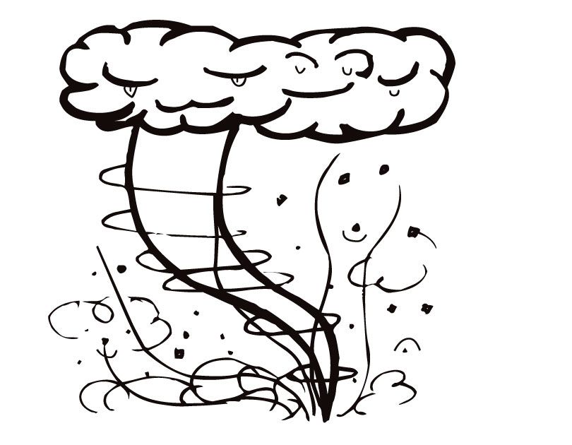 Printable Storm coloring page from FreshColoring.