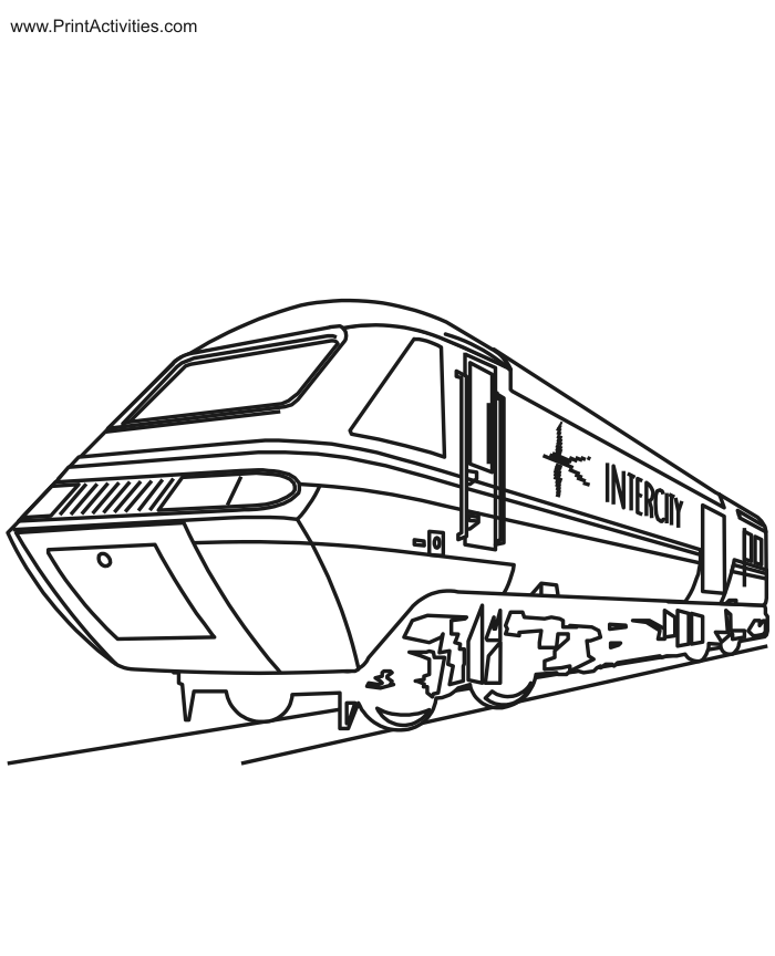 Coloring Page Trains - Coloring Home