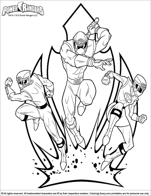 power rangers maga Colouring Pages