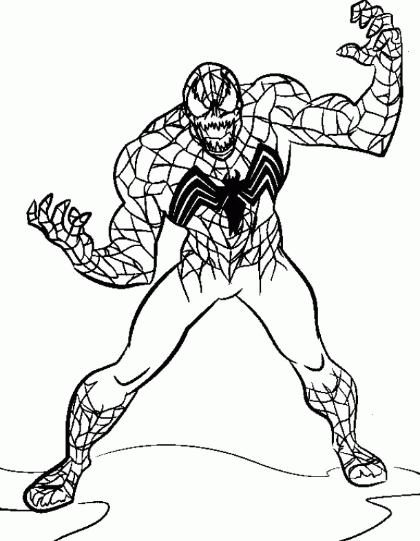 Spiderman Venom Consisting Of Great Coloring Pages ...