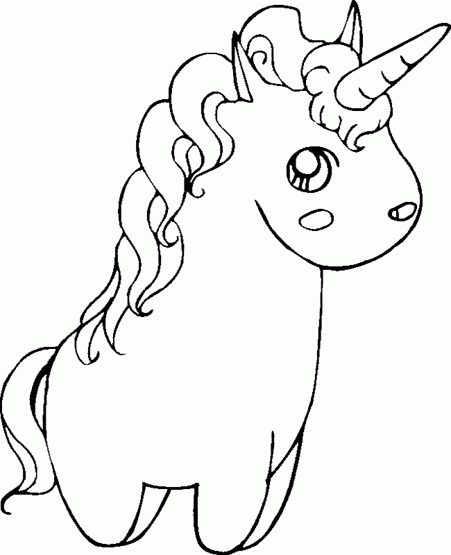 Baby Unicorn Printable Cute Unicorn Coloring Pages - This unicorn