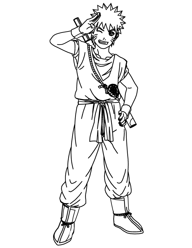 Naruto Shippuden Coloring Page | Free Printable Coloring Pages