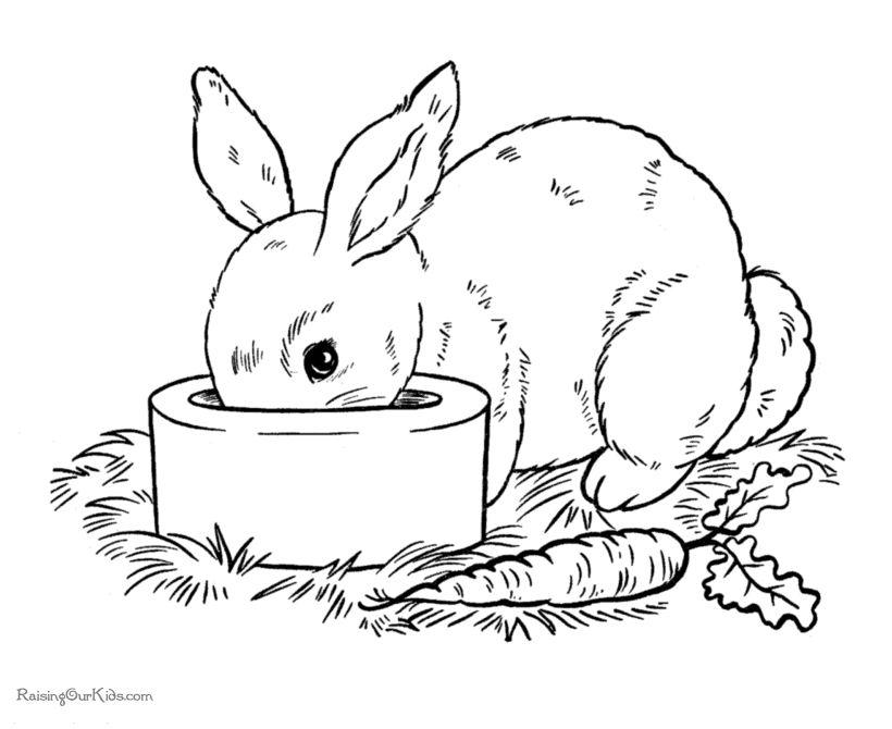 Easter sheet to print and color in - 029
