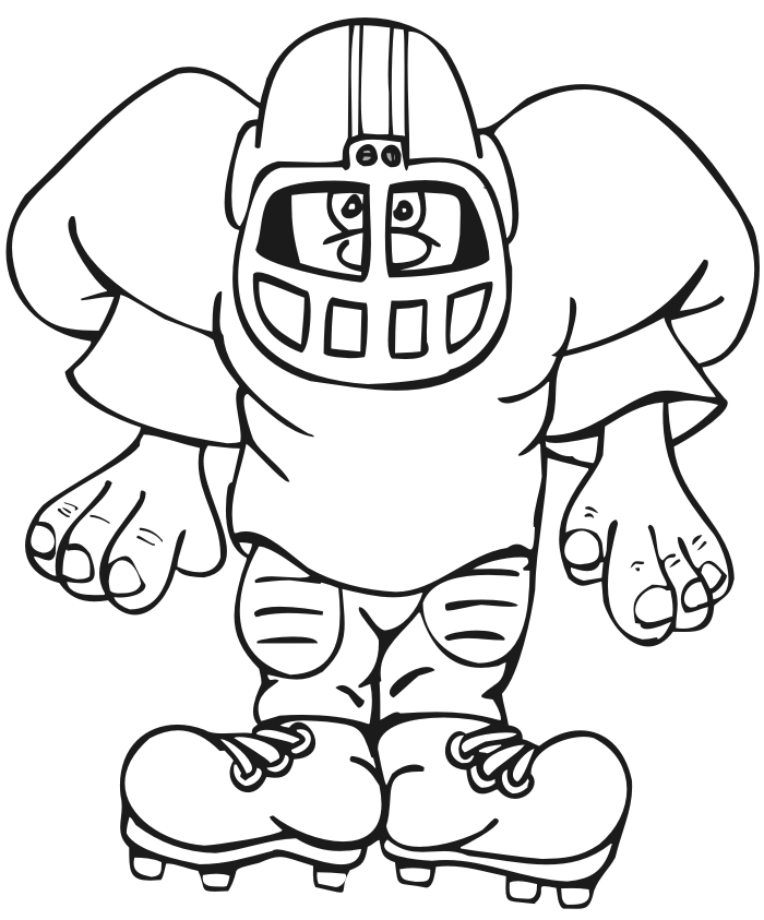 Football coloring page | Coloring Pages
