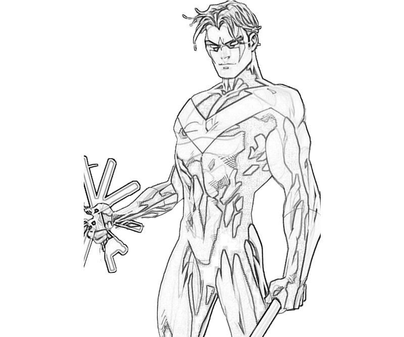 Robin Coloring Pages nightwing and robin coloring pages – Kids 