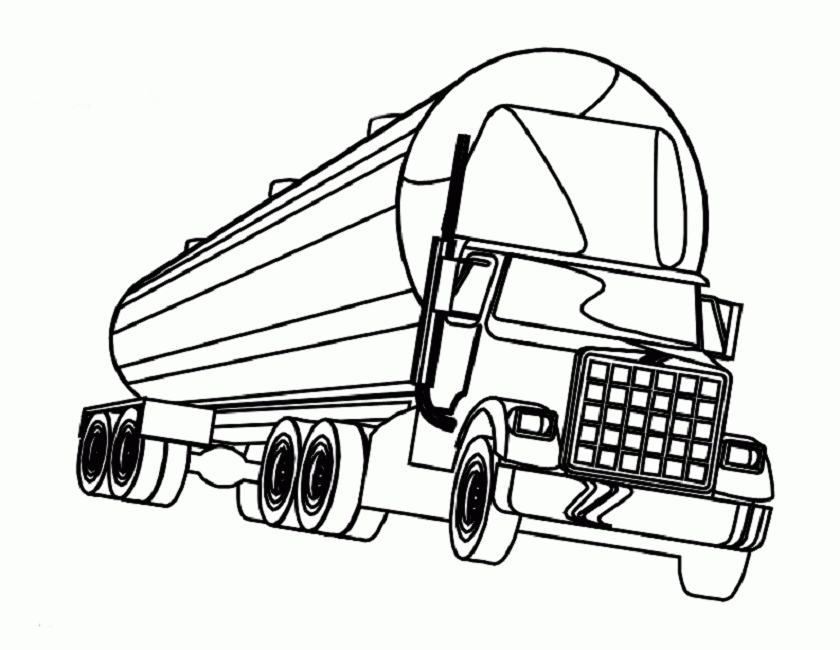 LARGEST Semi Truck Coloring Page | Trucks Modification