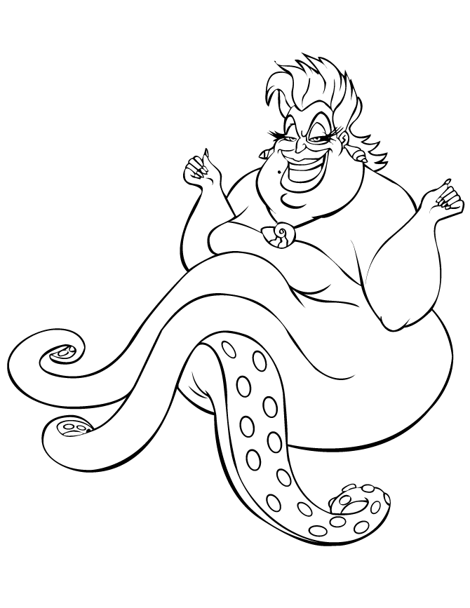 Little Mermaid Characters Coloring Pages Coloring Home