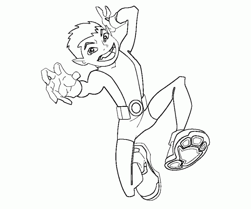 Coloring Pages Of Beast Boy Teen Titans Go - Coloring Home