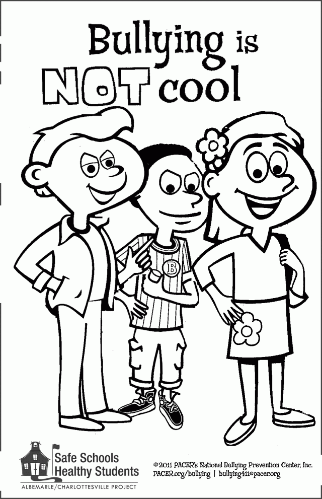 Students Bullying Prevention Month Coloring Book Quantity Unity Id Pages