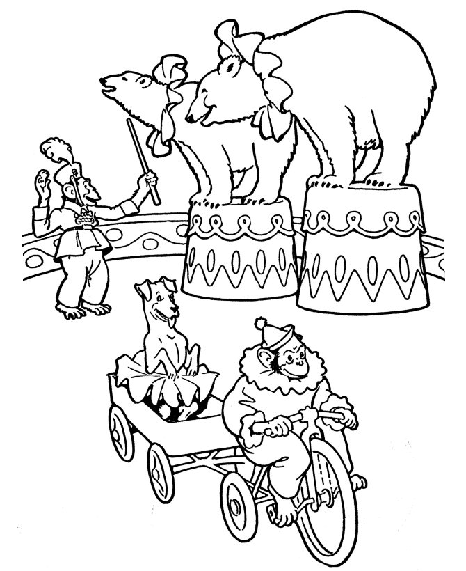 Circus Coloring Pages - Coloring Home