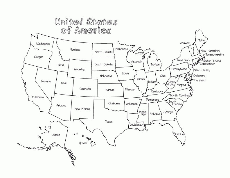 United States Coloring Home Pages American Geography Pictures Online