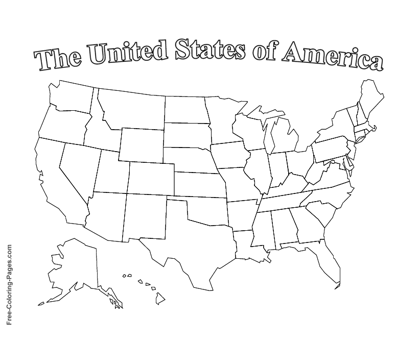 US Map coloring pages | teaching ideas