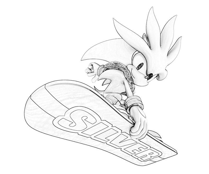Silver The Hedgehog Coloring Pages Images & Pictures - Becuo