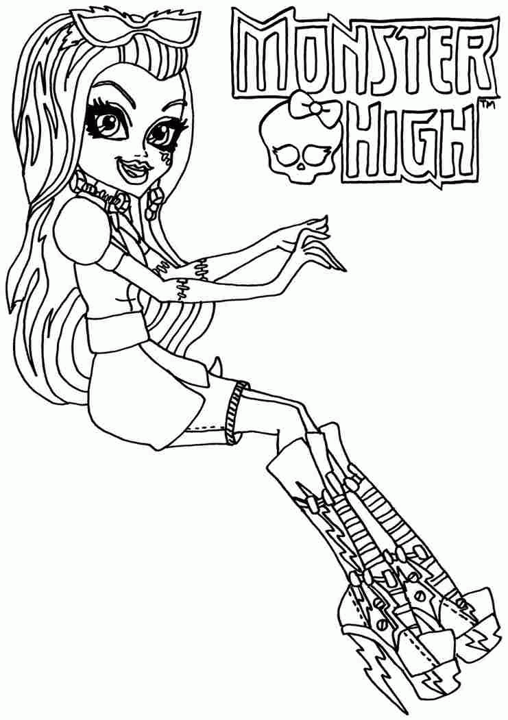 Coloring Pages Cartoon Monster High Cleo De Nile Printable For 