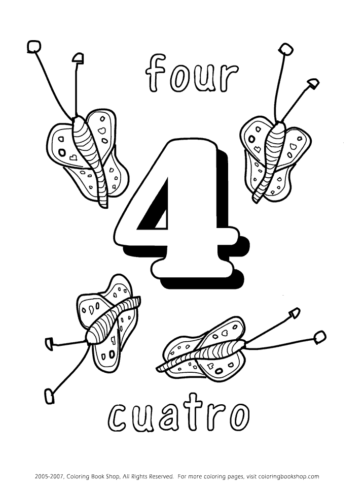 Spanish Numbers Colouring Pages (page 2)