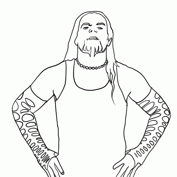 Wwe Jeff Hardy Coloring Pages