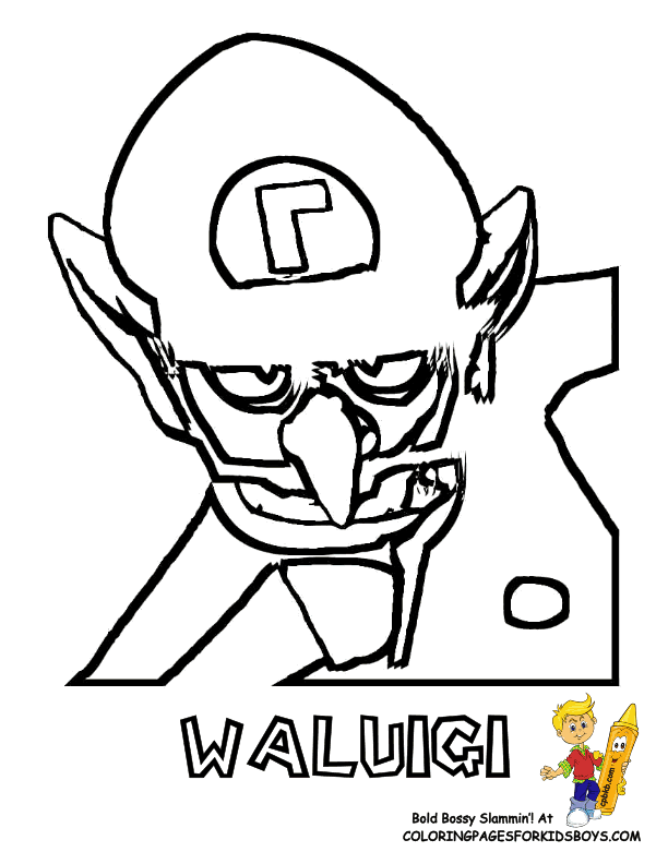 Mario And Waluigi Coloring Pages Images & Pictures - Becuo