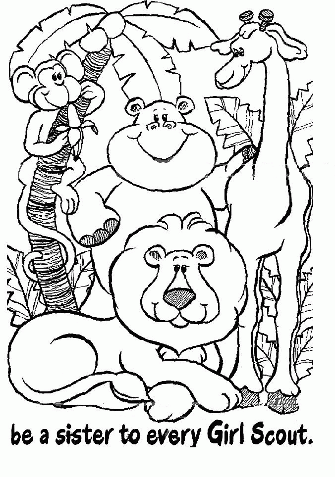 Pix For > Girl Scout Coloring Pages