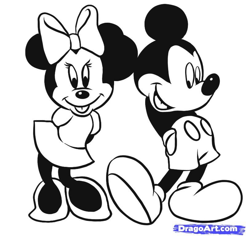 Mickey And Minnie Drawings