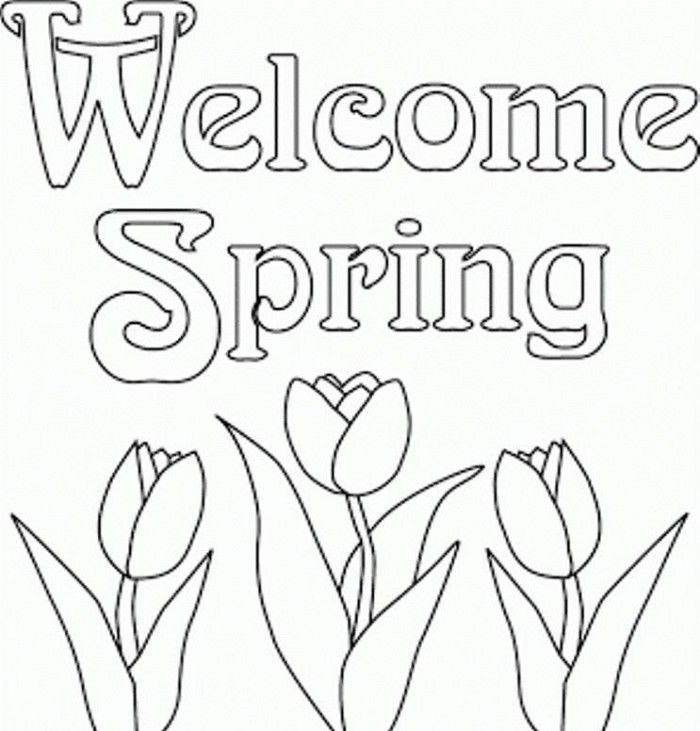 Spring Coloring Pages Printable Activities - Spring Coloring Pages 