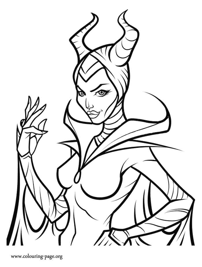 maleficent easy coloring pages - photo #12