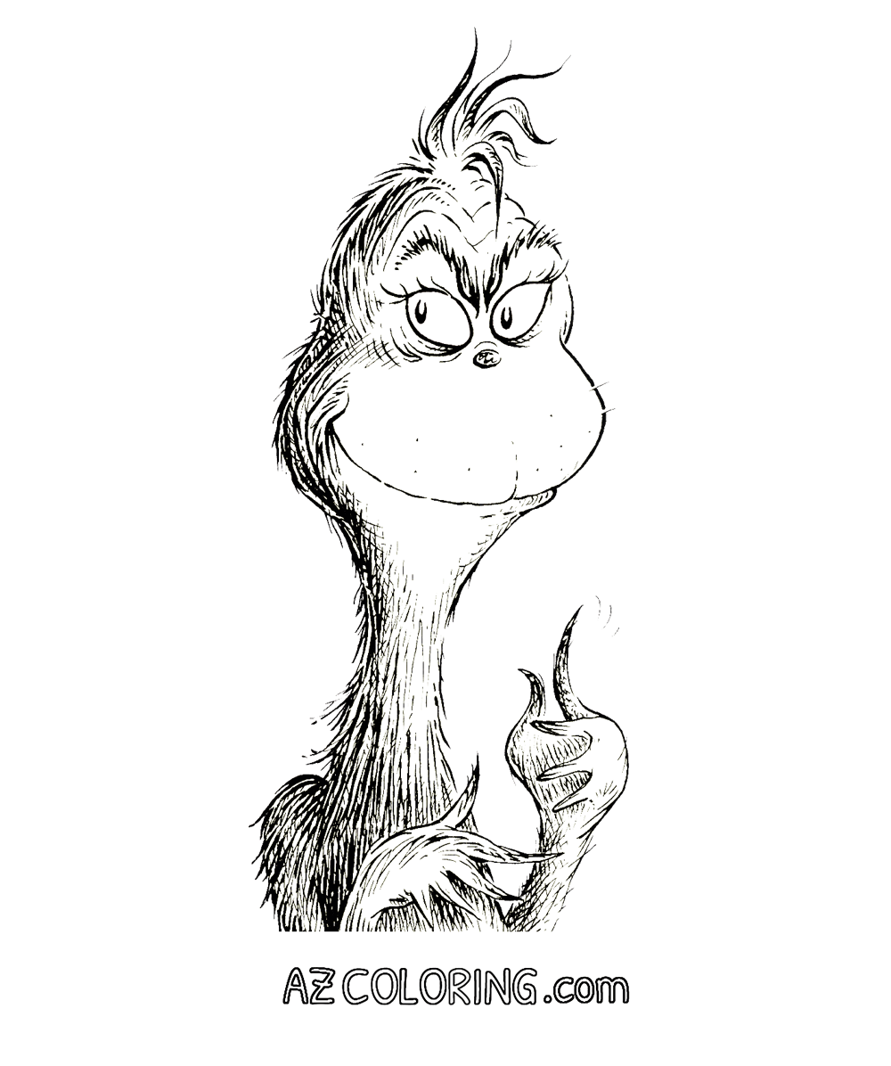 The Grinch Coloring Page - Coloring Home