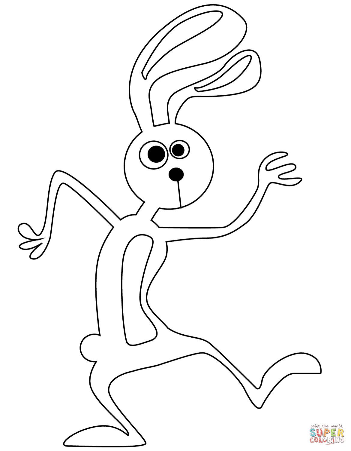 Cute Bunny coloring page | Free Printable Coloring Pages