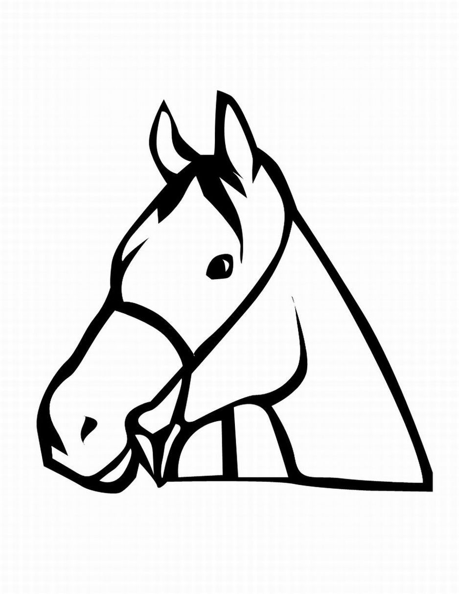Coloring Pages Of A Horse Head - ClipArt Best - ClipArt Best