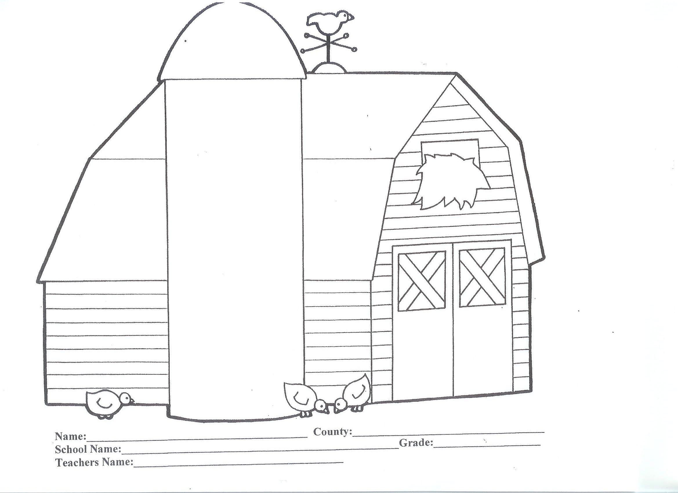 Best Photos of Barn Coloring Pages - Farm Barn Coloring Pages ...