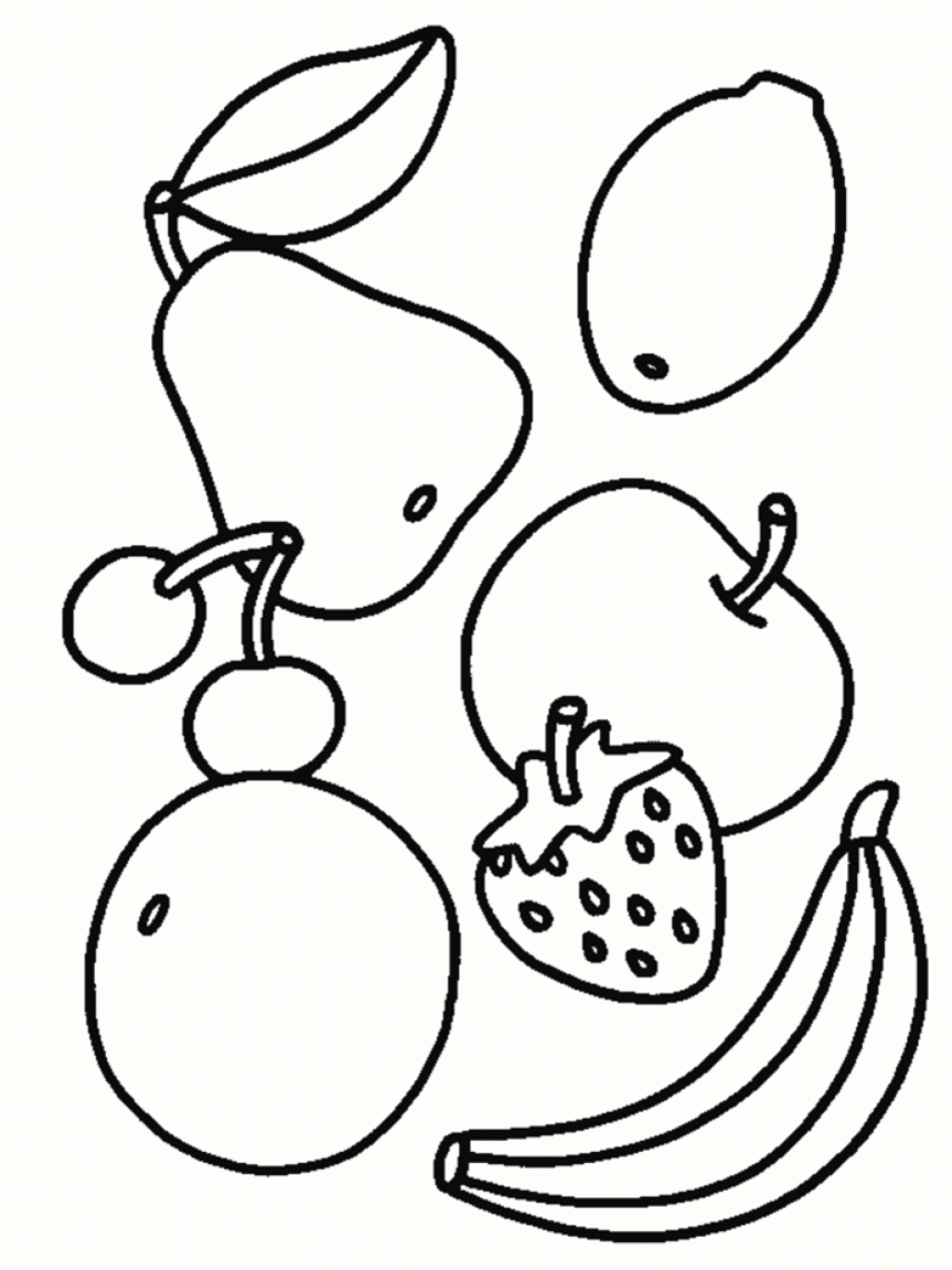 Food Coloring Pages 3 Kids Fruits Vegetables Coloring Pages ...