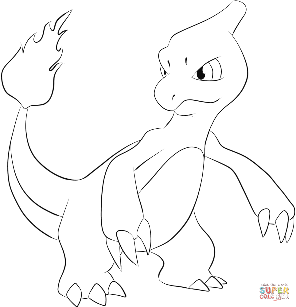 Pokemon Charmander Coloring Pages Coloring Home
