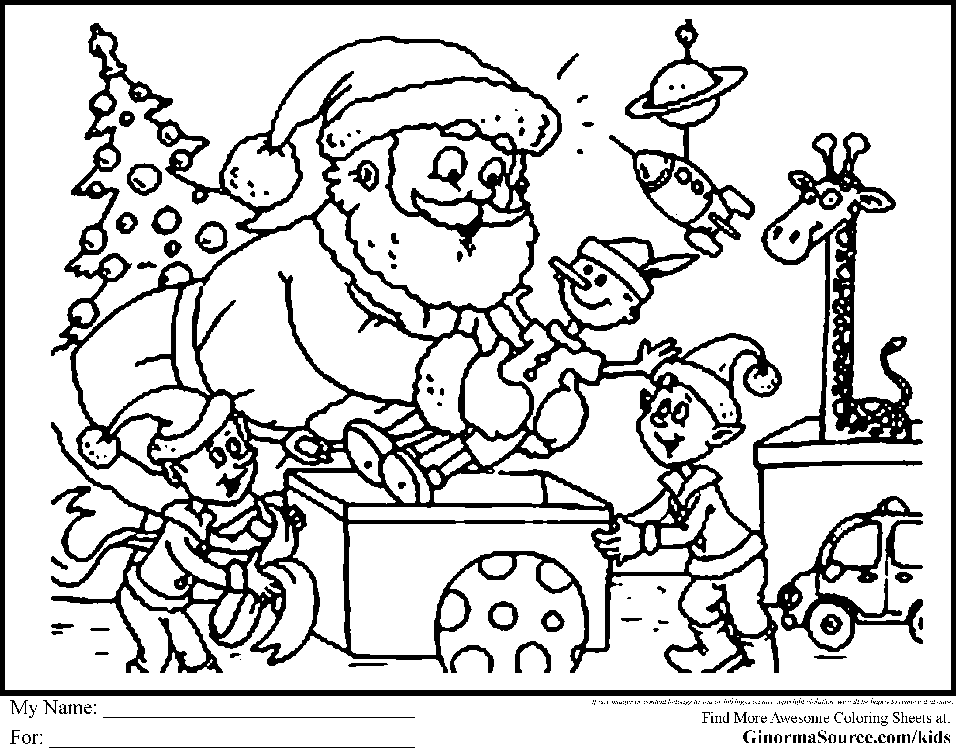 Christmas coloring pages | www.bloomscenter.com