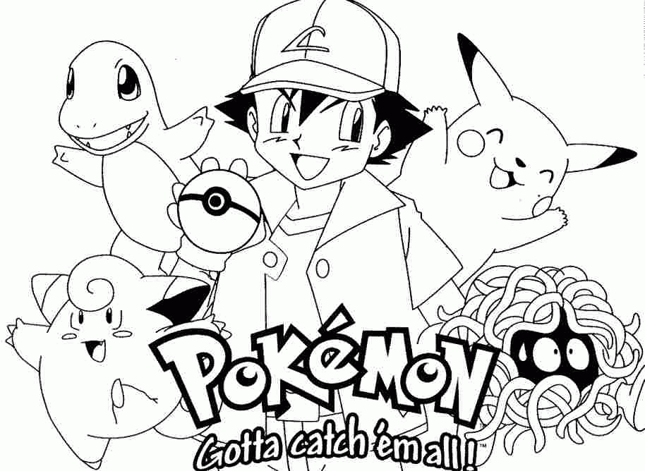 Education Pokemon Coloring Pages Free Paramex - Artscolors