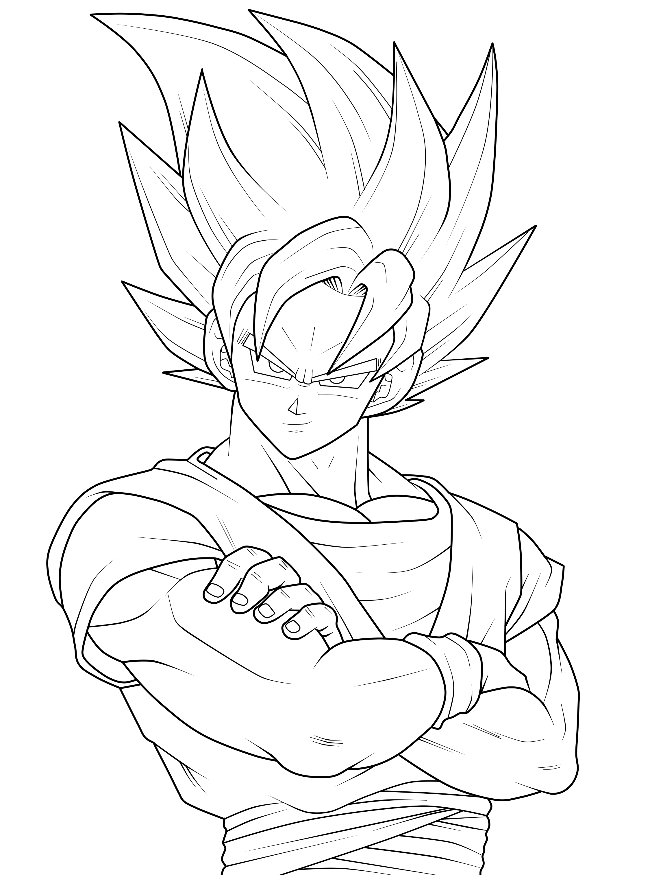 Ssj4 Goku Coloring Page - Coloring Home