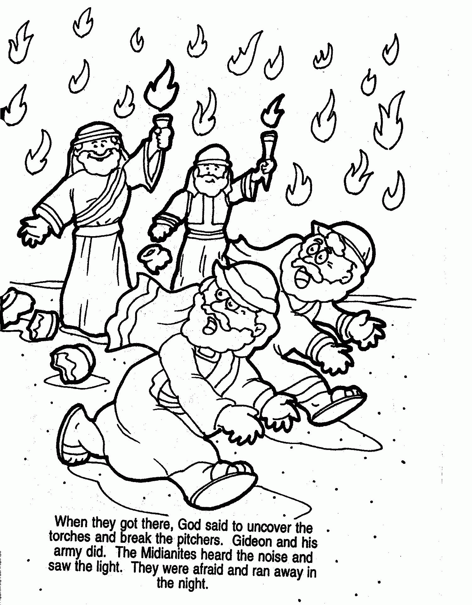 Free Gideon Coloring Sheets - High Quality Coloring Pages