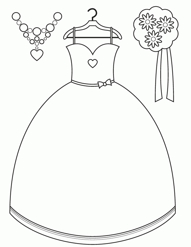 Printable Wedding Coloring Pages Kids - Coloring Home