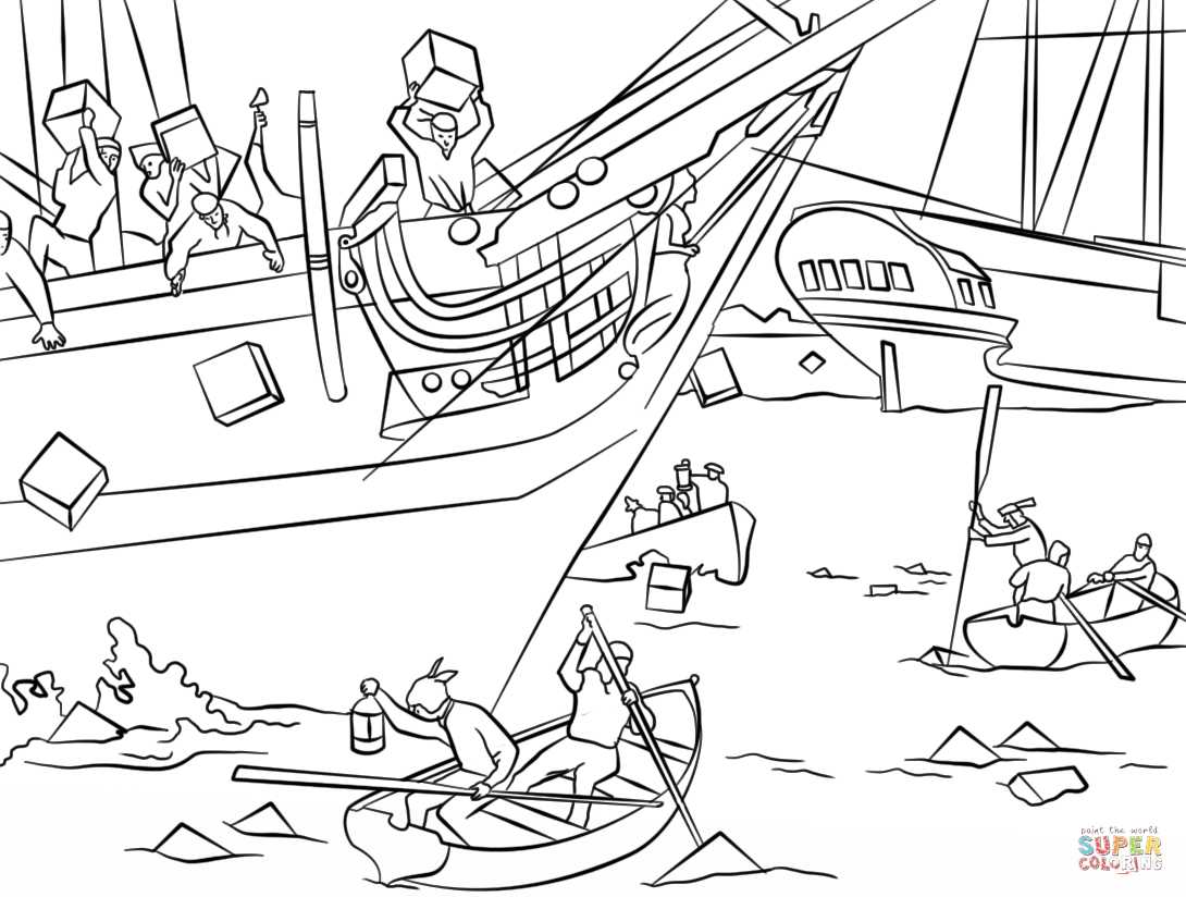 tea party coloring pages free - photo #34