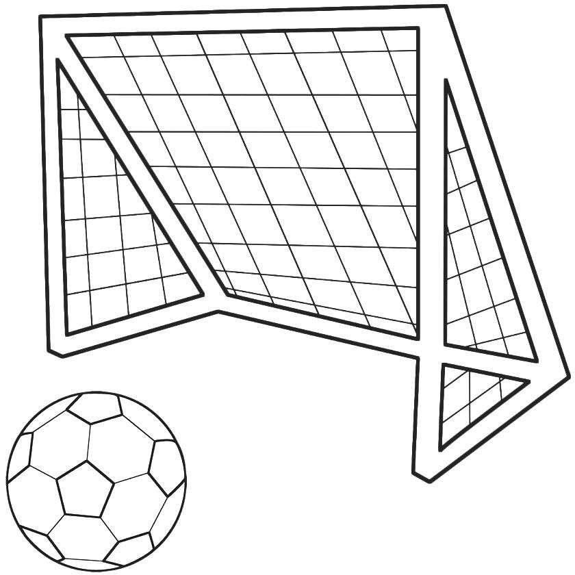 17 Pics of Soccer Net Coloring Pages - Soccer Goal and Ball ...