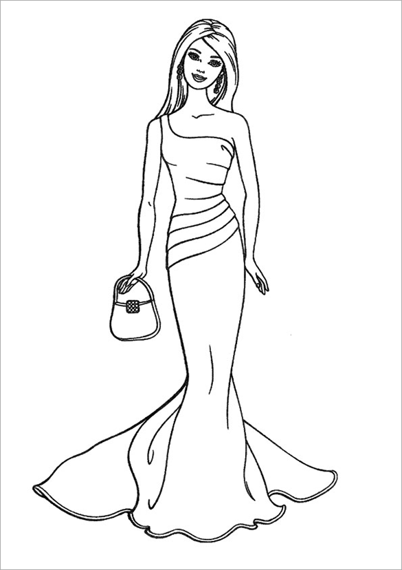 Barbie Coloring Pages Pdf - Coloring Home