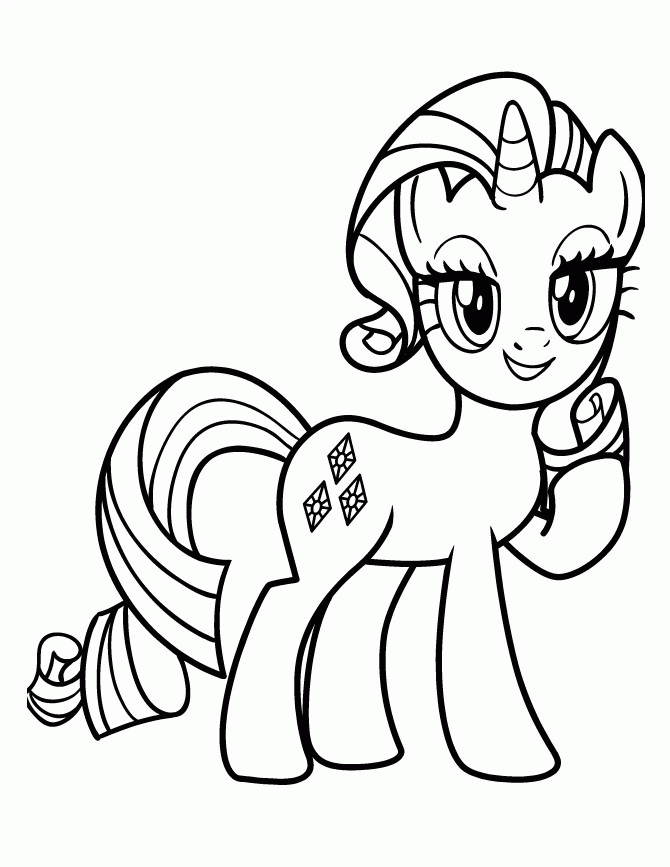 Rarity Coloring Page   Coloring Home