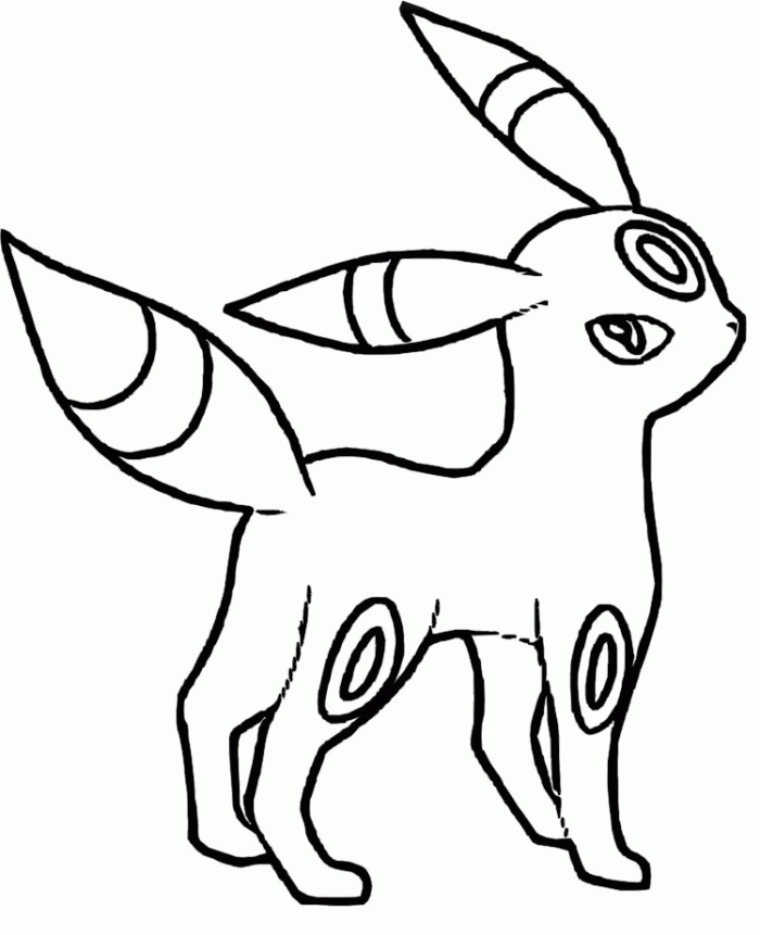 Pokemon Umbreon Coloring Pages - Coloring Home