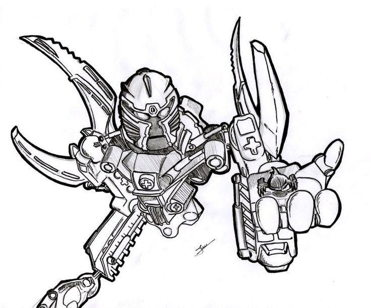 Bionicles - Coloring Pages for Kids and for Adults