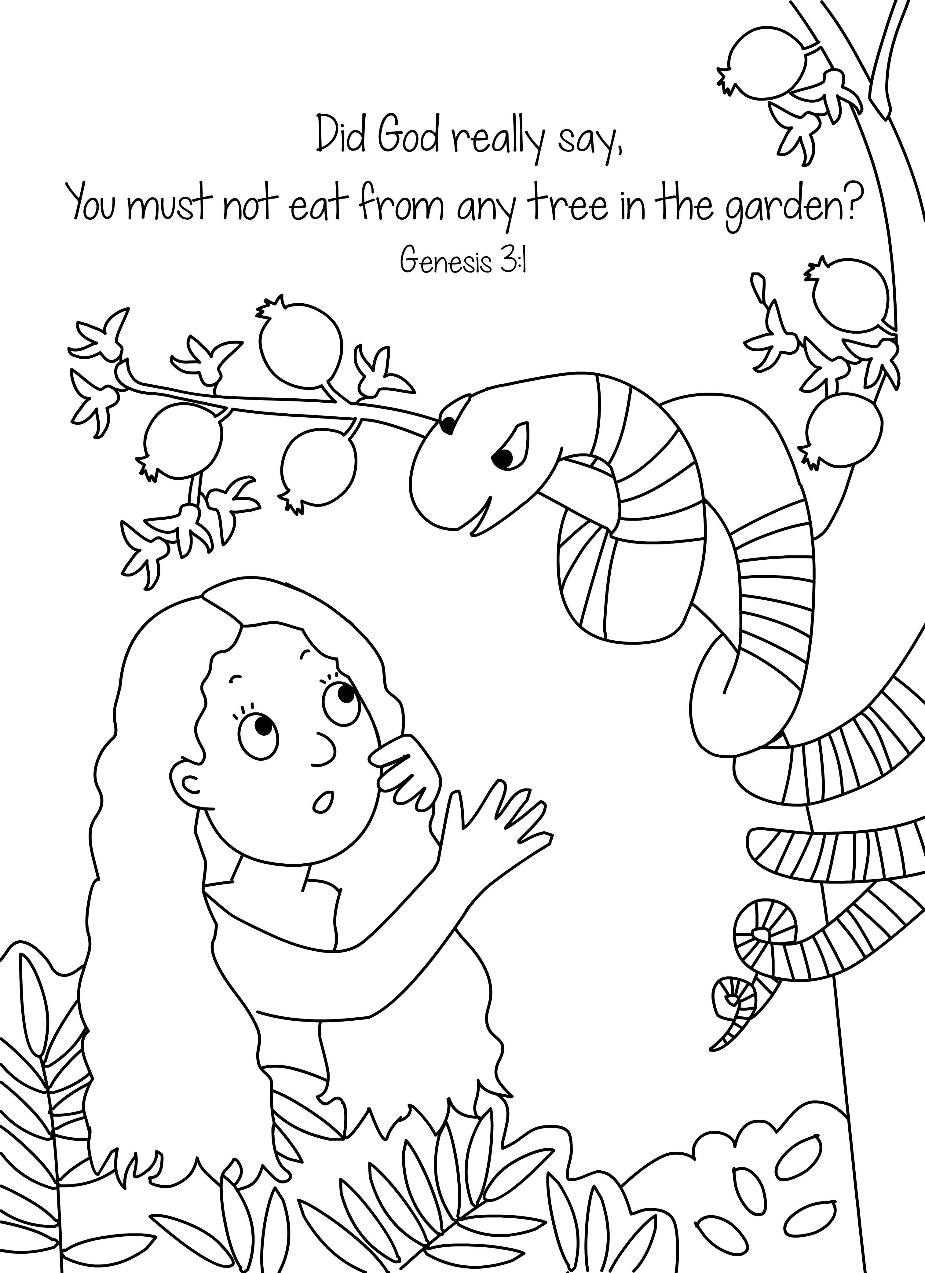 Bible Coloring Pages Creation - Coloring Home
