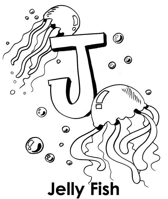 Three Jellyfish Coloring Pages | Animal Coloring pages of ...