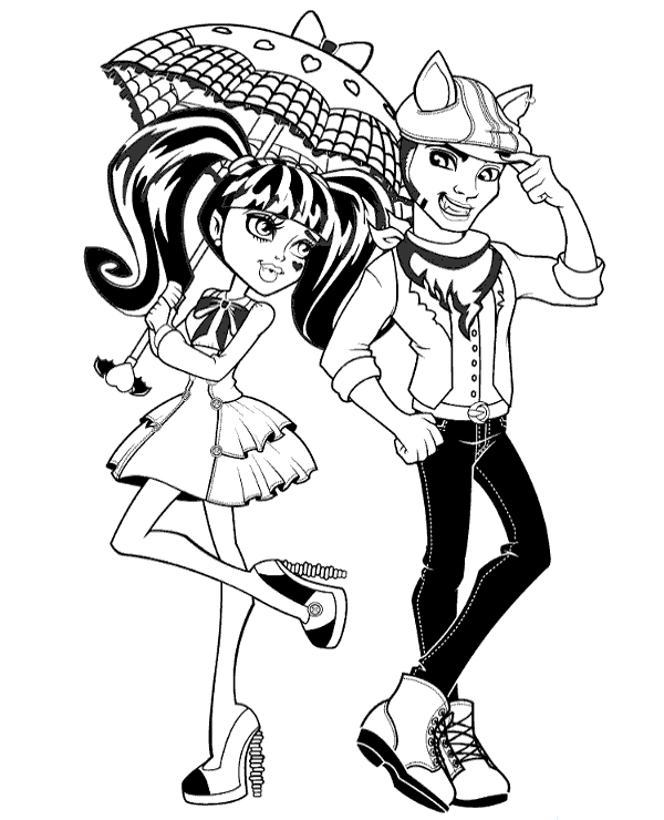 Monster High colouring pages 26 - Topcoloringpages.net